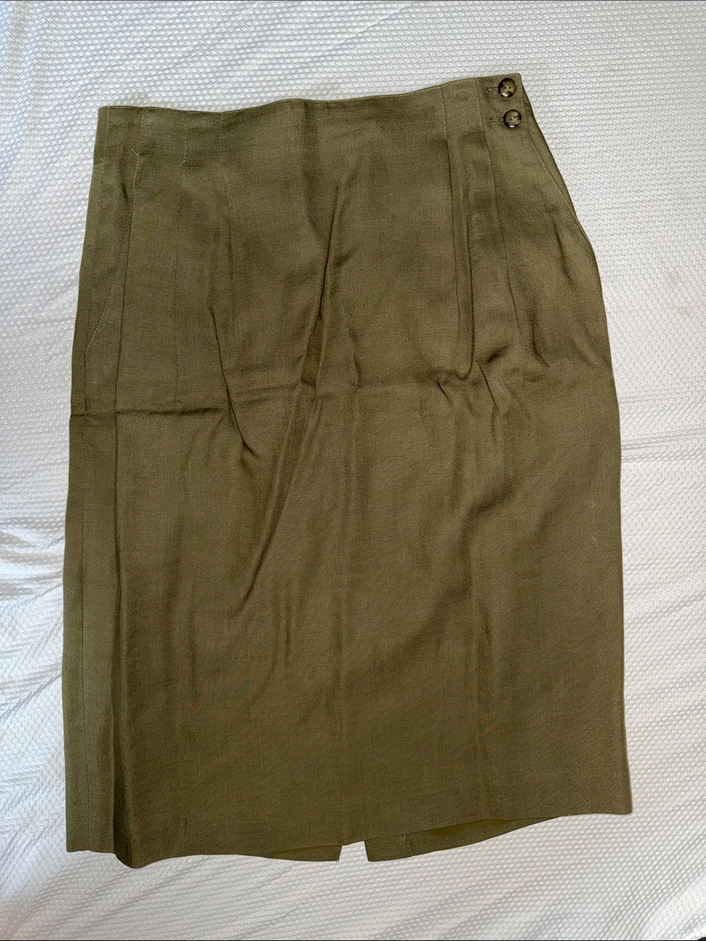 Jones New York Olive Green Double-Breasted Blazer - Picture 3 of 5